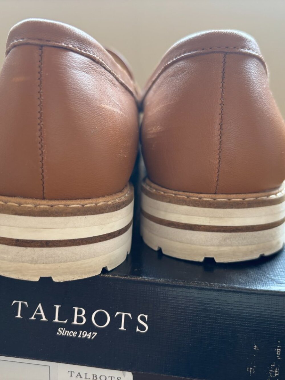 Talbots Havana Tan Laura Link Leather Loafers – Size 10M - Picture 4 of 14